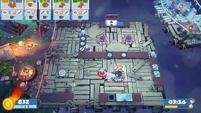 Overcooked 2. Campfire Cook Off. 3-4. 2p（1568） смотреть онлайн