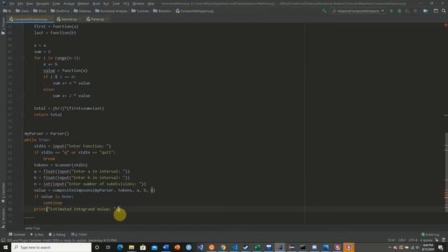 Python Composite Simpson's Rule Calculator (Numerical Methods Part 4) смотреть онлайн