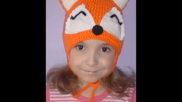 Забавные вязаные шапочки для девочек Детское вязание смотреть онлайн