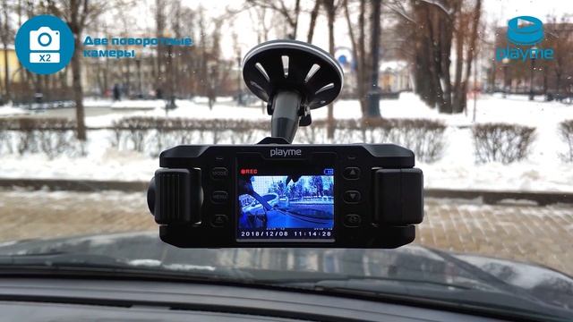 Лучший видеорегистратор для такси - Playme NIO. Обзор видеорегистратора c 2 камерами смотреть онлайн