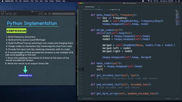 Huffman Coding - Python Implementation and Demo смотреть онлайн