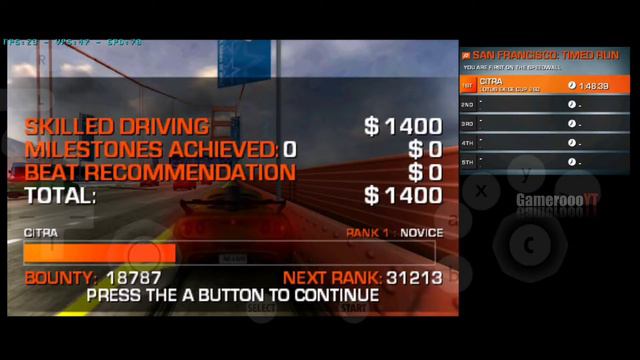 NFS The Run 3DS citra 3ds emulator test (sd730G) Samsung m51|GameroooYT| смотреть онлайн