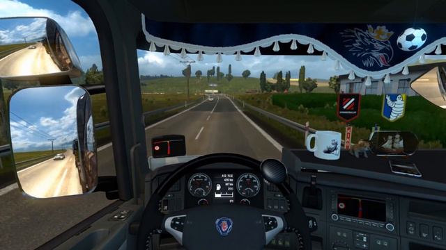 Euro Truck Simulator 2 Heavy Cargo Job in Greek map Highlights смотреть онлайн