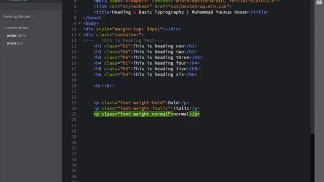 Bootstrap 4 [ #2 Heading & Basic Typography ] смотреть онлайн
