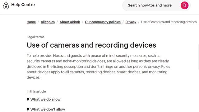 Family Finds Hidden Camera Inside TV Cabinet Of Their Airbnb Property