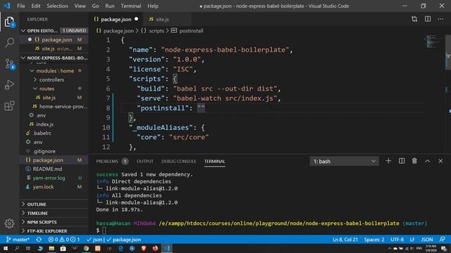 10 Module Aliasing | Node JS смотреть онлайн