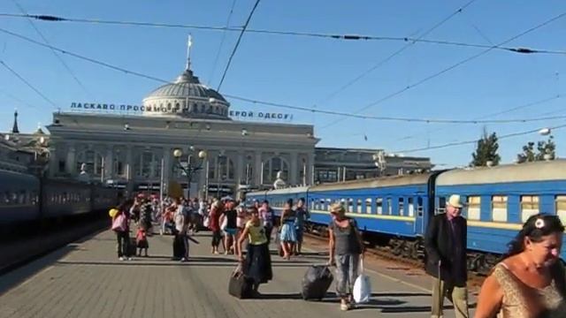 Одесса лето 2015 железнодорожный вокзал платформа №2 путь №3 смотреть онлайн