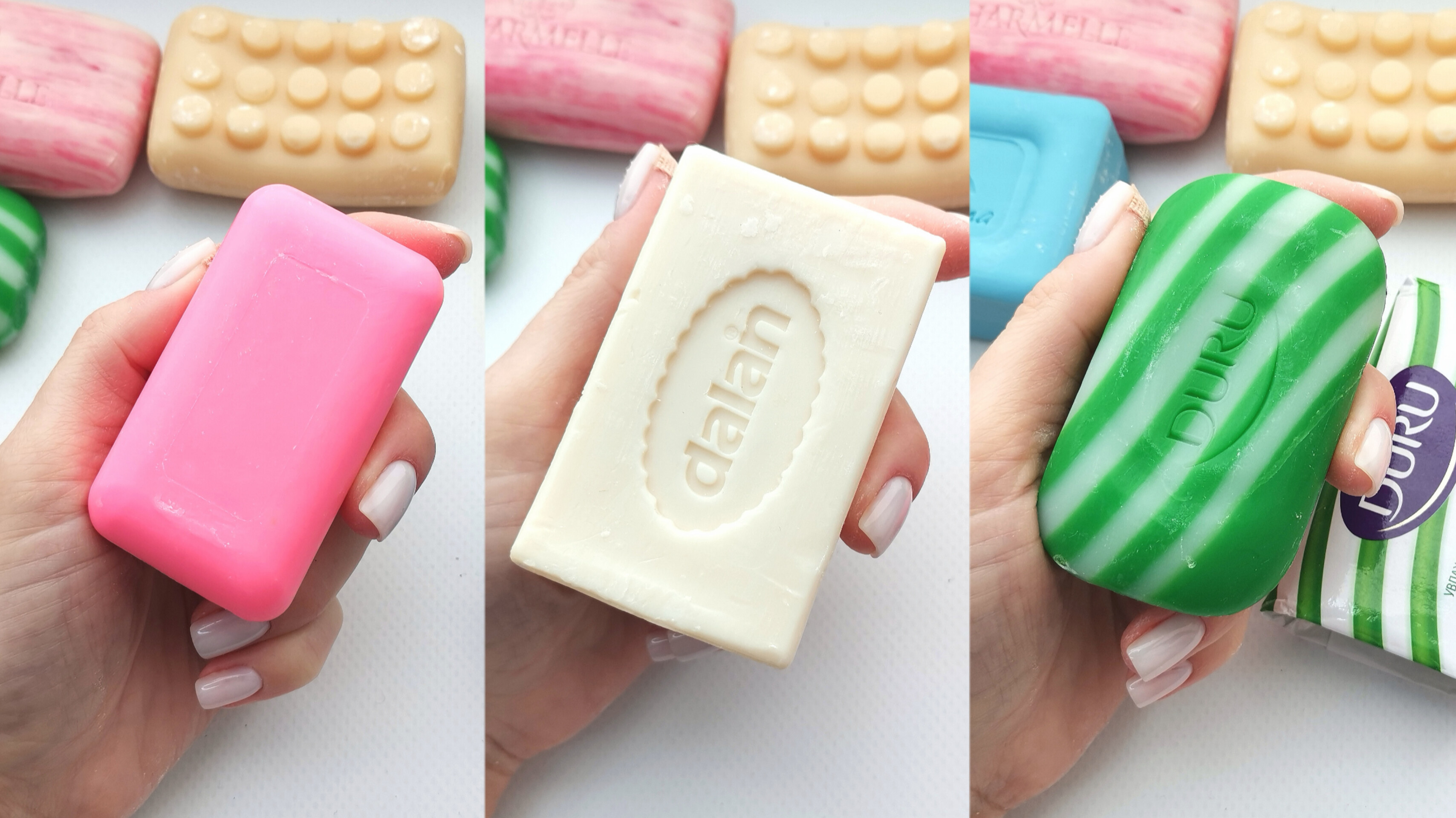 Сухое трио. Резка мыла. Асмр. Cutting dry soap. ASMR смотреть онлайн