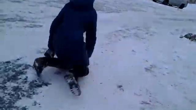 Когда с подружкой одни санки на двоих | Vine by Kerry Wey смотреть онлайн