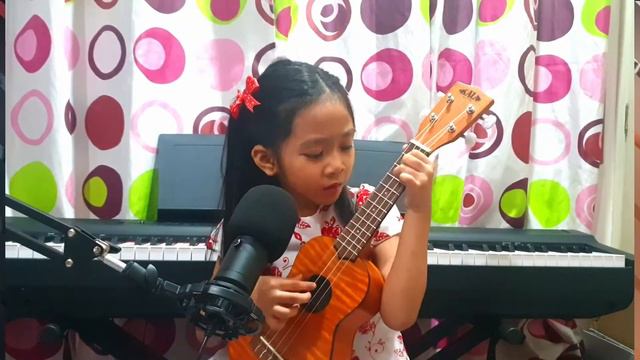 You Are The Reason (Calum Scott) || Ukulele fingerpicking cover by Zakiah, 6 years old смотреть онлайн