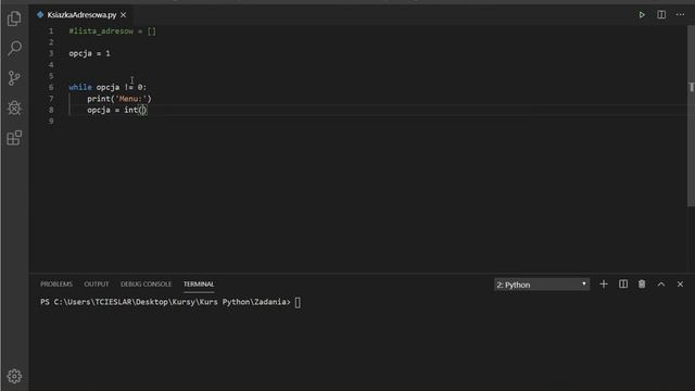 Python: Zadanie #16 część 1 смотреть онлайн