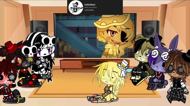 FNAF 1 +Lefty, Puppet Reacts to ImNotReal Vines || Gacha Club смотреть онлайн