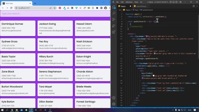 How to Create a Search Bar in React JS in 2022 смотреть онлайн