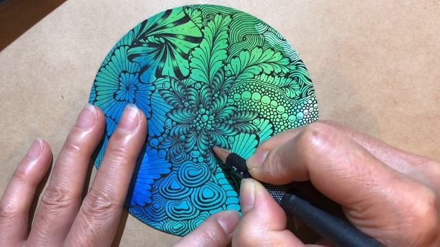 Zendala with Ink ゼンタングル Zentangle смотреть онлайн