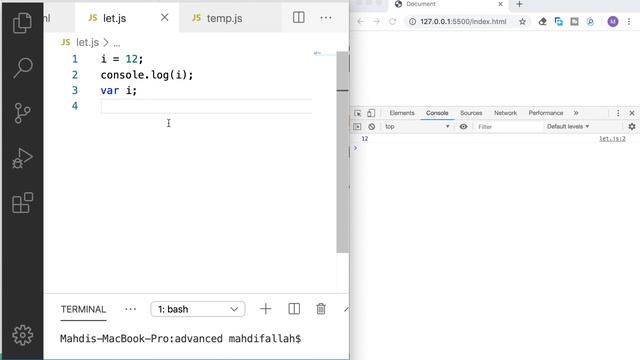 Javascript ES6-Part1-var, let, cons. Hoisting смотреть онлайн