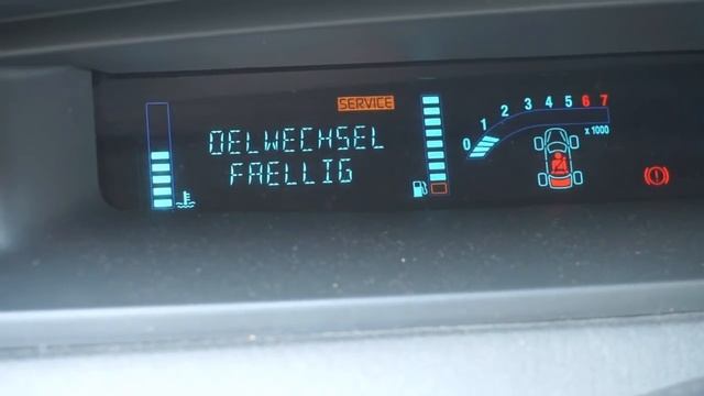 Renault Scenic II reset service light, oil change reminder смотреть онлайн