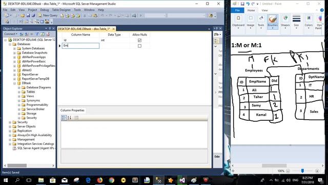 how to create one to many relationship in sql server смотреть онлайн