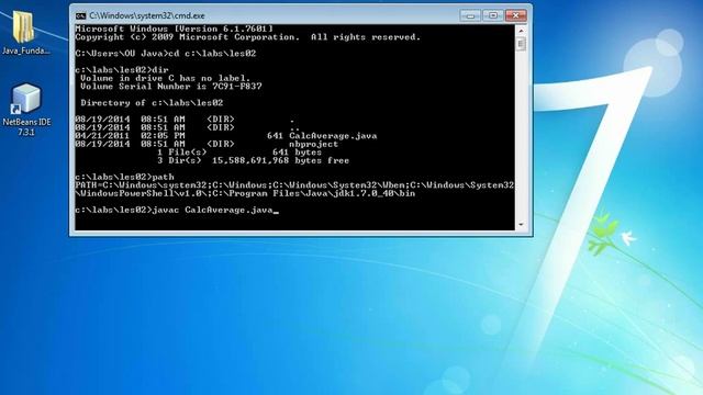 Practice 2 1 Running a Java program using the CMD смотреть онлайн