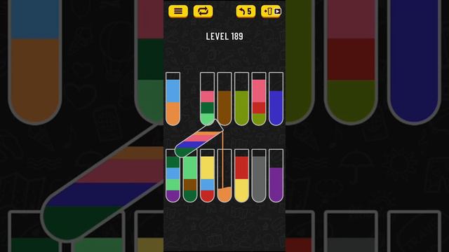 Water Sort Puzzle - level 189 смотреть онлайн