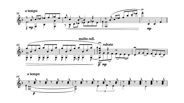La bicyclette (Yves Montand, as arranged by Roland Dyens) - Sheet music transcription смотреть онлайн