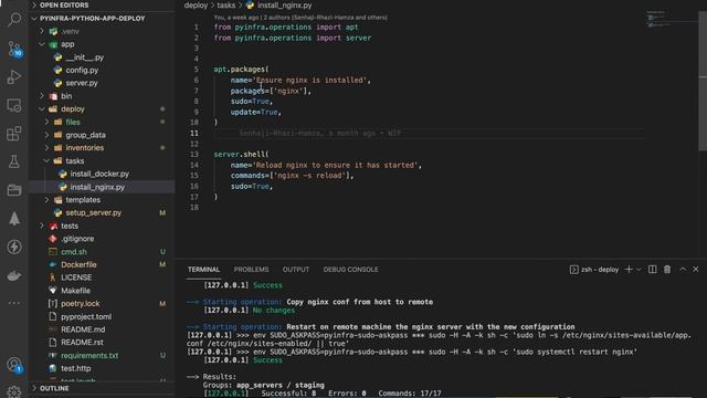 How to deploy your python application on a remote Linux machine with pyinfra смотреть онлайн