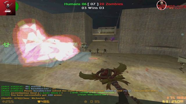 Counter-Strike 1.6 | Zombie Cso Mod | Ze_cross | GamePlay смотреть онлайн
