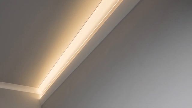 Парящий потолок из светодиодной ленты. Закарнизная подсветка. смотреть онлайн