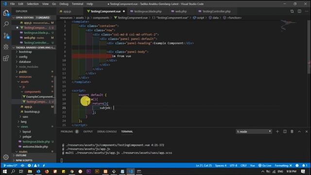 #13 Sistem Tadika Anakku Gemilang Dengan Vue plus Bootstrap Laravel 5.5 - Display Dummy Data Vuejs смотреть онлайн