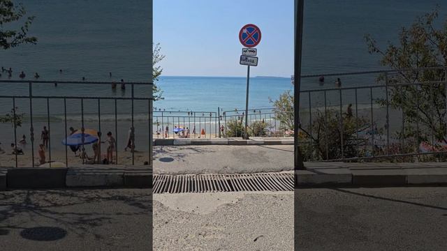 Море в Свети Влас. Воскресенье. Людей мало. смотреть онлайн