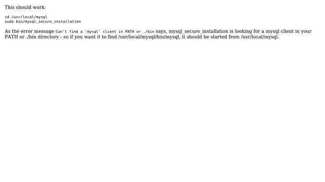 Error message: sudo: mysql_secure_installation: command not found (3 Solutions!!) смотреть онлайн