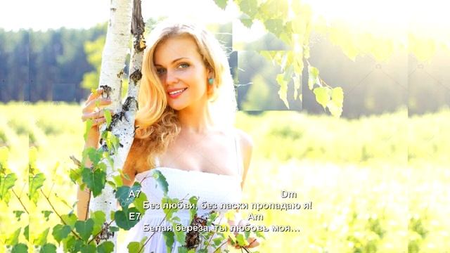 Белая береза (с текстом и аккордами). смотреть онлайн