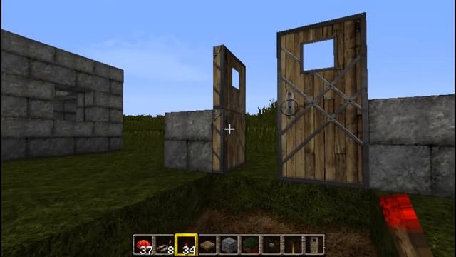 Двойные двери - синхронное открывание [Уроки по Minecraft] смотреть онлайн