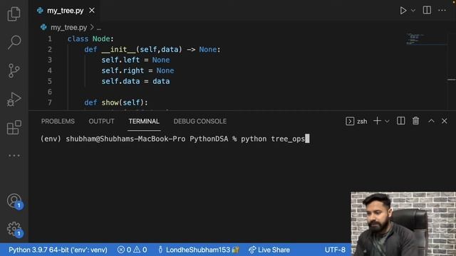 Binary Tree Implementation in Python // Hindi Explanation Python DSA-09 смотреть онлайн