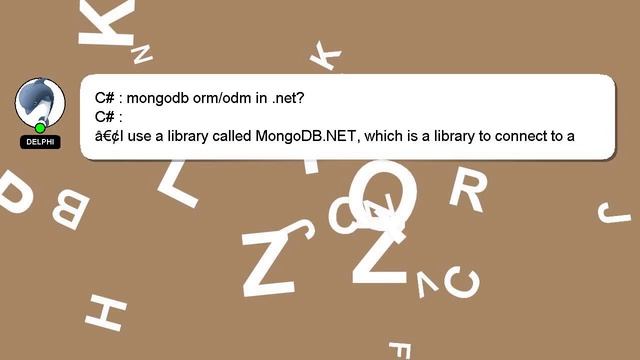 C# : mongodb orm/odm in .net? смотреть онлайн