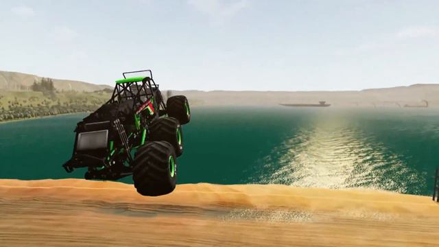 Insane Monster Jam Jumps And Crashes Into GIANT OLAF! BeamNG Drive - Griff's Garage смотреть онлайн