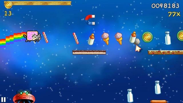 Космо-Кошачьи приключения! "Nyan Cat: Lost In Space" "NEWИгроОбзор" смотреть онлайн