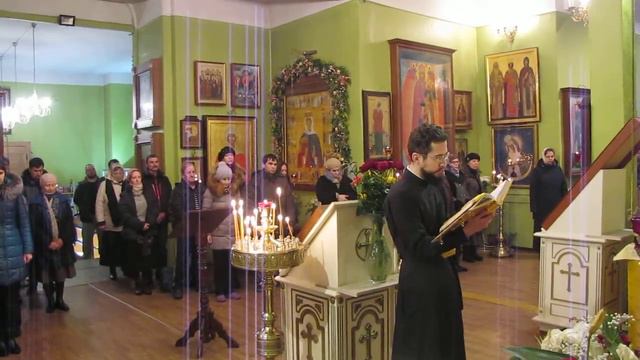 Апостол. Воскресеная Литургия 24 декабря 2017 г. Неделя 29-я по Пятидесятнице, святых пра́отец. смотреть онлайн