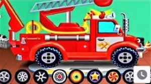 ПОЖАРНАЯ МАШИНА? - мойка и ремонт. Мультик игра для детей.mp4
