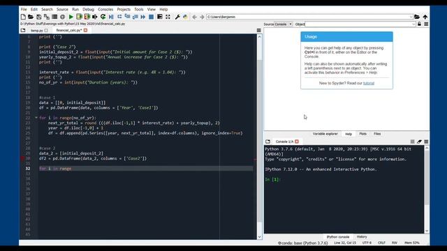 Simple Financial Calculator | Python Mini Project смотреть онлайн
