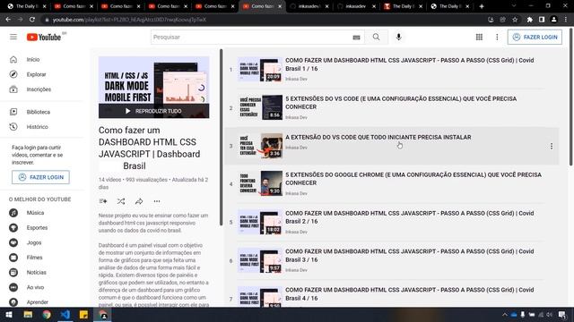 COMO FAZER UM SITE DE NOTÍCIAS EM HTML CSS JAVASCRIPT - PASSO A PASSO | Site Clarim Diário 1/14 смотреть онлайн