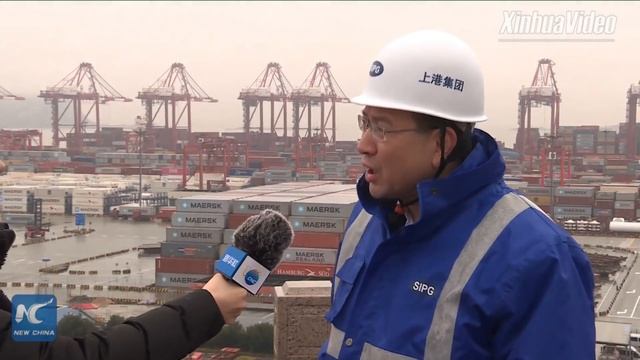 Exploring world's biggest automated container terminal in Shanghai смотреть онлайн