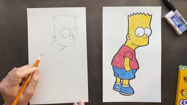 How to draw Bart Simpson смотреть онлайн