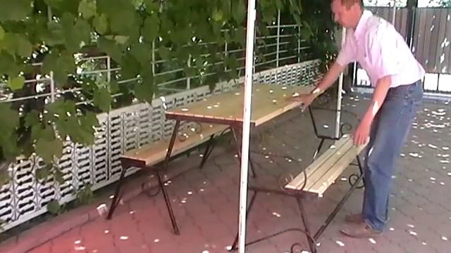 Лавка трансформер НС-2б. Скамейка трансформер. Стол трансфомер. Садовая мебель. Мебель трансформер. смотреть онлайн
