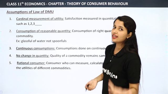 Law of Diminishing Marginal Utility - Theory of Consumer Behaviour | Class 11 Economics смотреть онлайн