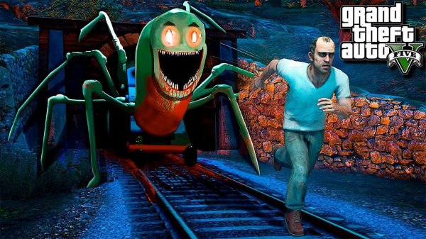 ПАРОВОЗИК ТОМАС ОХОТИТСЯ НА МЕНЯ В ГТА 5 МОДЫ! ОПАСНЫЙ SCP ОБЗОР МОДА GTA 5! ГТА МОД MODS ИГРЫ