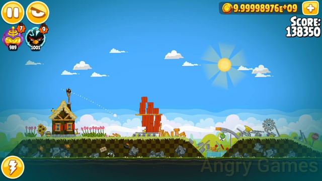 Angry Birds Seasons Windmill Day 3 Stars Level 56 - The Pig Days смотреть онлайн