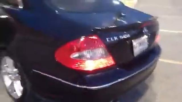 Black 2006 Mercedes Benz CLK Coupe смотреть онлайн