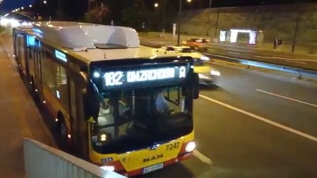 MAN LION'S CITY G CNG | #7247 | 182 ➝ DWORZEC ZACHODNI | WARSZAWA смотреть онлайн