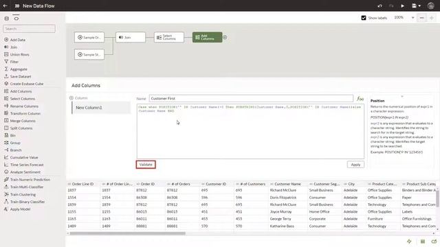 Create Data Flows in Oracle Analytics смотреть онлайн