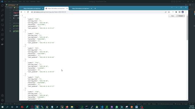 Upcoming Earnings calendar API reliable and free with python code sample смотреть онлайн